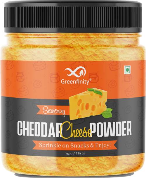 Greenfinity Cheddar Cheese Powder- Cheese Seasoning for Popcorn, Pasta, Pizza, Nachos, Fries