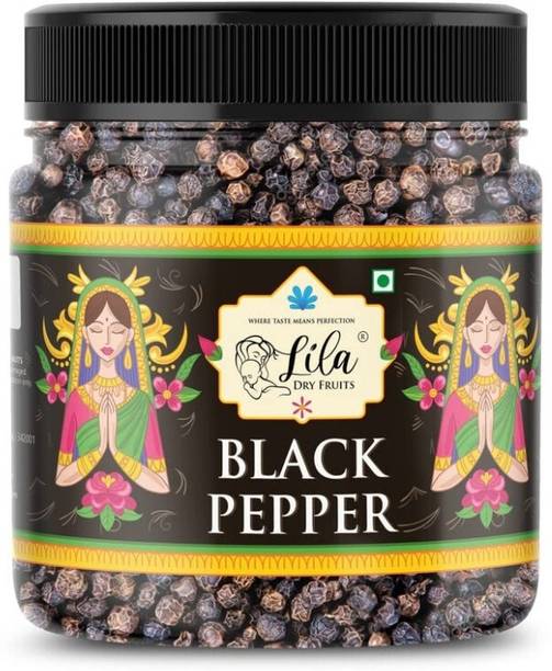 lila dry fruits Aromatic Whole Black Pepper (100gm) | Sabut Kali Mirchi