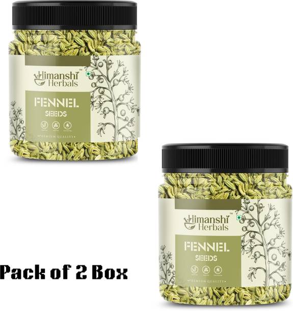 हिमांशी HERBALS Pure and Natural Fennel Seeds Saunf Indian viryali Pack of 2(250*2)gm
