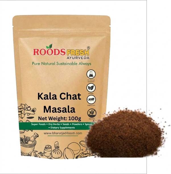 Roods Fresh Kala Chat Masala 100g | Old Delhi Famous Tangy & Spicy Chaat Masala