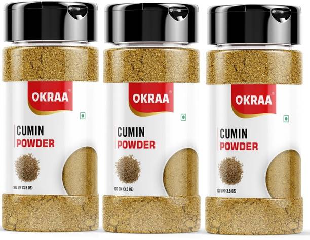 OKRAA Cumin Seed Powder (Jeera Powder) each of 3 packs - 300 GM