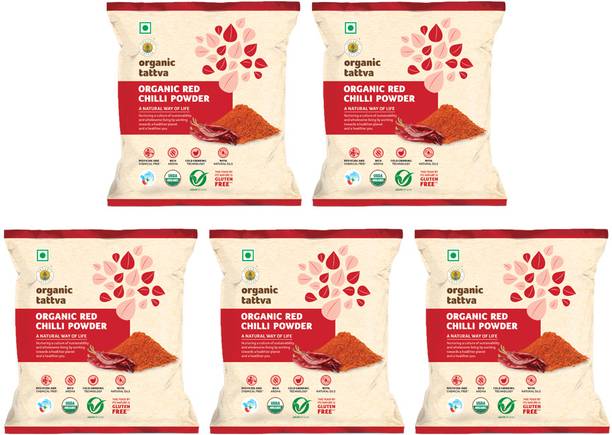 Organic Tattva Organic Red Chilli Powder 100g Each