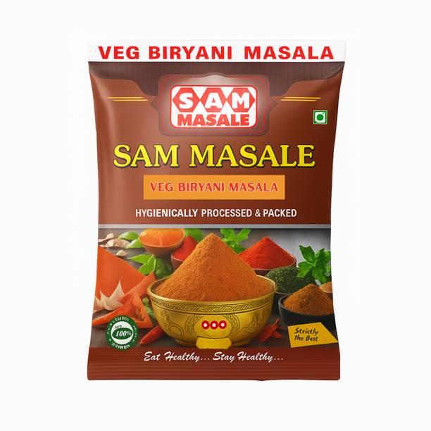 SAM Masale Veg Biryani Masala Powder – Special Spice Mix for Flavorful Vegetable Biryani
