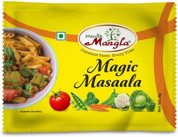 Manish Mangla Magic Masala Sachets Pack (25 Sachets, 6g Each) | Instant All-Purpose