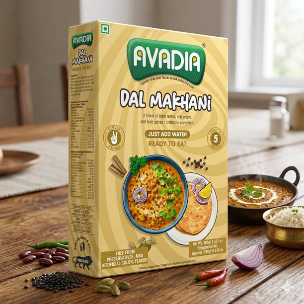AVADIA Dal Makhani Ready to Eat|Instant Dal Curry Meal|Just Add Water |Ready in 5 Min