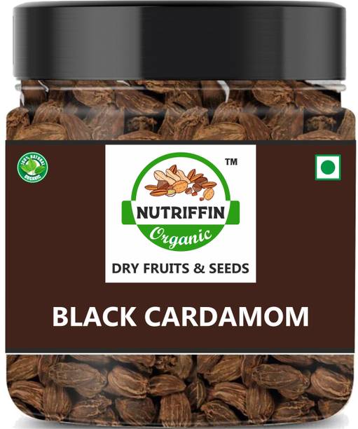 Nutriffin Organic Pure & Natural Whole Black Cardamom | Badi Elaichi |