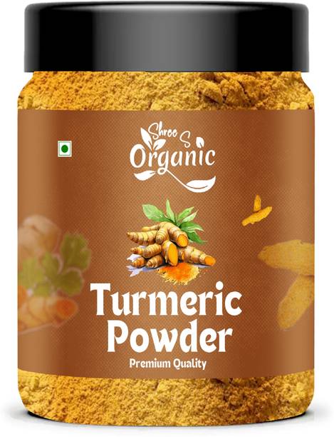 SHREE S ORGANIC Pure Turmeric Powder (Haldi) – 250g | Natural & Unadulterated | Rich in Curcumin