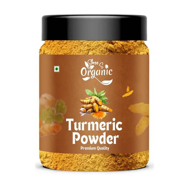 SHREE S ORGANIC Pure Turmeric Powder (Haldi) – 250g | Natural & Unadulterated | Rich in Curcumin