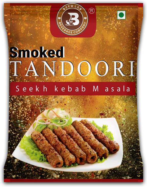 Brew Lab Smoked Tandoori Seekh kebab Masala | Ideal For Barbeque, Oven Grill & Frying Pan