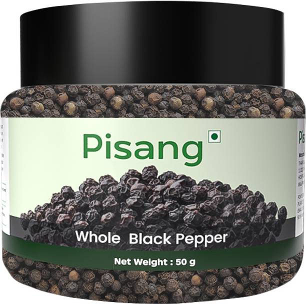 Pisang Spices Whole Black Pepper 35 Gm Bottle, No Artificial Additives