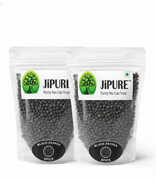 jipure Black Pepper | Bold & Pungent Whole Peppercorns