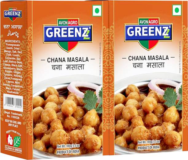GREENZZ Chole I Chana Masala I Natural Taste I Pack Of 2X100 = 200 Gm