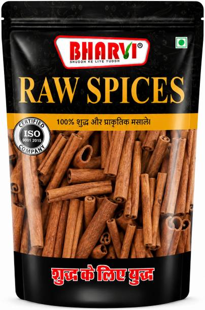 Bharvi Premium Whole Cinnamon Sticks (Dalchini) | Natural Raw Spice for Cooking