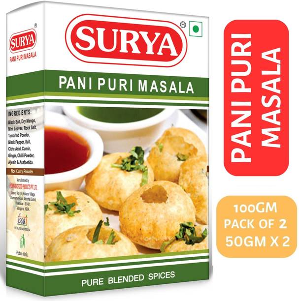 Surya 100gm Panipuri Masala (Pack of 2; 50g each)