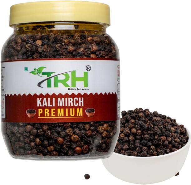 TRH Premium Organic Whole Black Pepper Natural Sabut Kali Mirch, Bold Size - TH04