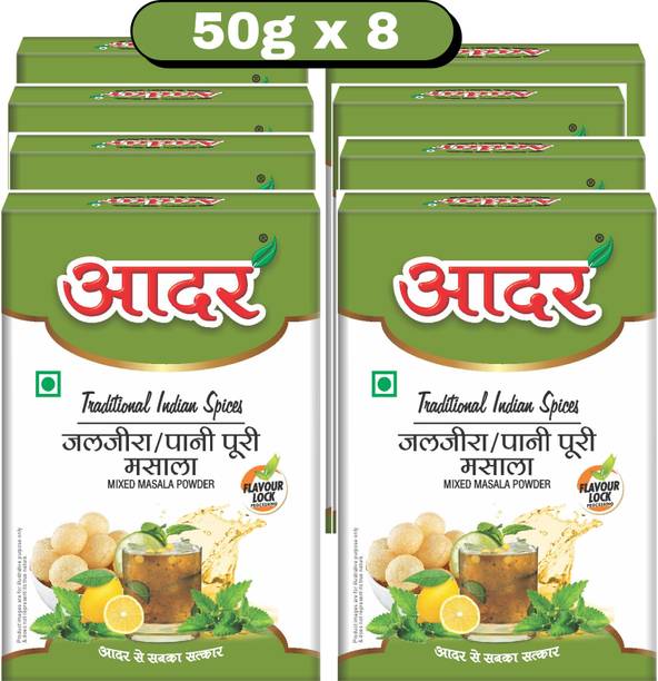 AADAR Super Saver Instamix Jaljeera Masala Powder 50g Box Pack 8