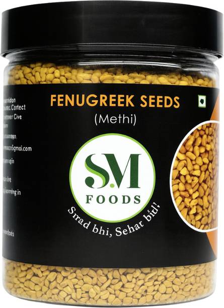 SM FOODS Organic Fenugreek Seeds Whole Natural Methi Dana Ideal for Cooking & Health