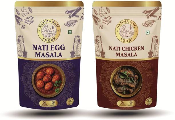 Namma Nati Foods Egg & Chicken Masala Combo Pack – Authentic Indian Spice Blend