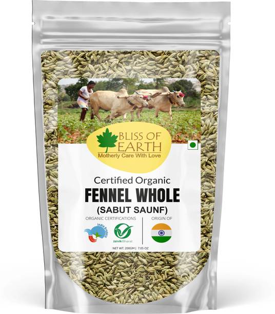 Bliss of Earth Organic Fennel seed ( Saunf) Great for Weight loss | digestive health or Cooking