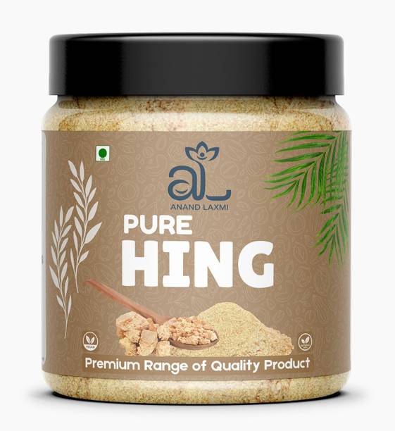 AL Anand Laxmi 100% Pure Hing (Asafoetida) Powder- Aromatic Spice for Flavorful Cooking