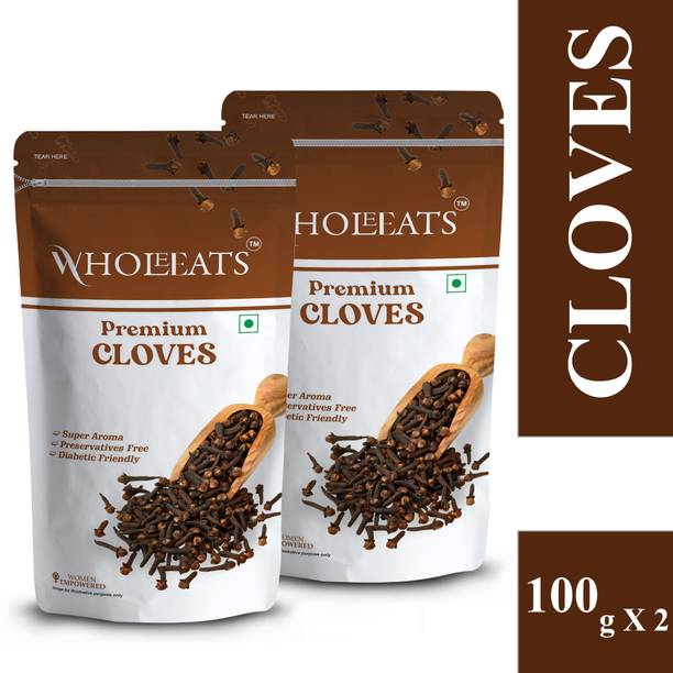 wholeeats Nature food Good Quality Cloves | Laung Combo Pack of 2 | 200GM
