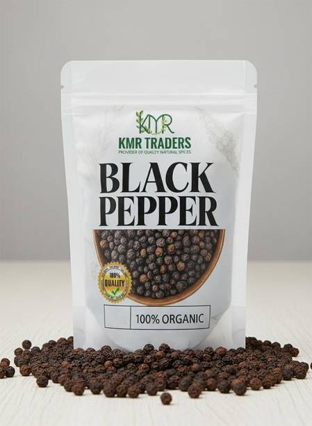 KMR TRADERS Black Pepper Powder | 100% Natural, Non-GMO | Strong Aroma & Spicy Flavor