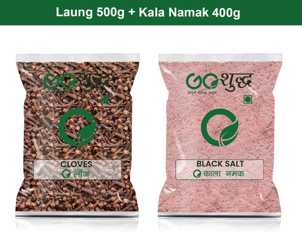 Goshudh Kala Namak 400g & Laung 500gm Combo Pack 900g