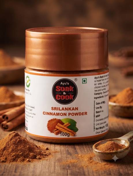 Ayus Soak & cook Cinnamon Dalchini Powder Premium Quality 100g