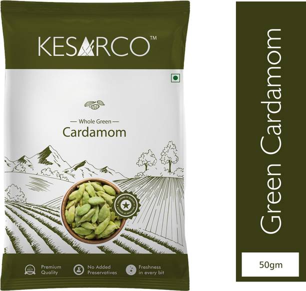 KESARCO Whole Green Cardamom, Elaichi, Kerala Origin