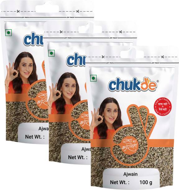 CHUKDE Ajwain Whole - Whole Spice - Indian Spice - 100g X 3