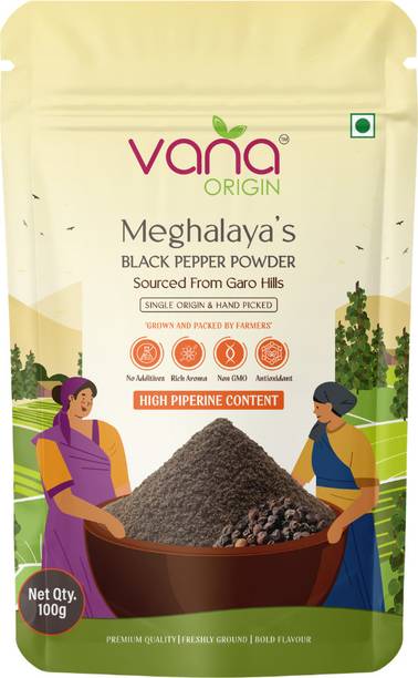 vanaorigin Black Pepper Powder | Single Origin from Garo Hills | Freshly Ground