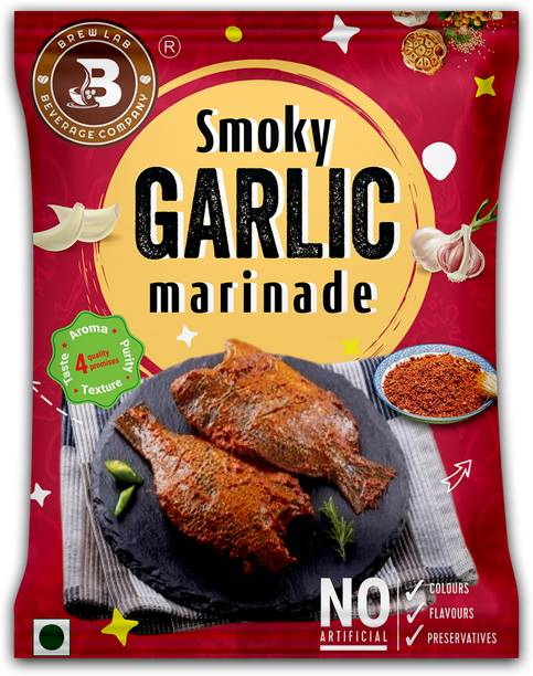 Brew Lab Smoky Garlic Marinade | No Added Flavor Perfect For Tandoori Dishes |