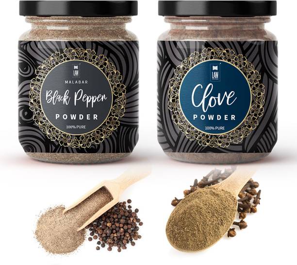 looms & weaves – Special Combo pack of Clove Powder + Black Pepper Powder (50 gm each)