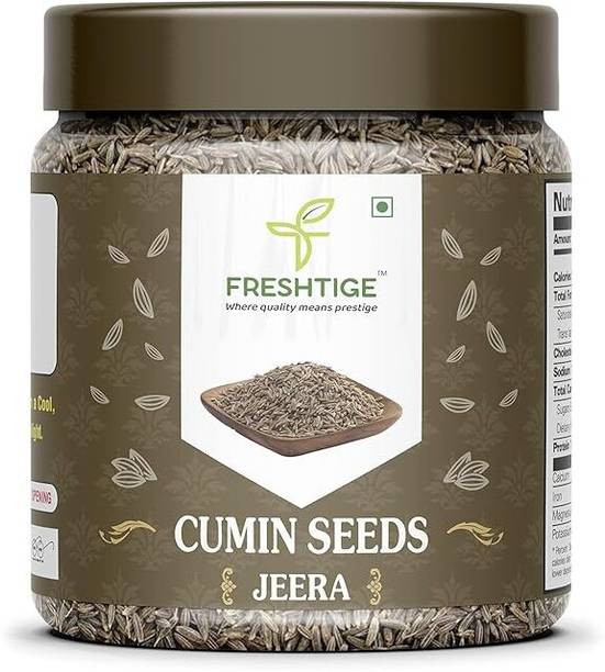 Freshtige Organic Whole Cumin Seeds/Jeera| 100% Vegan, Gluten Free | Indian Spice