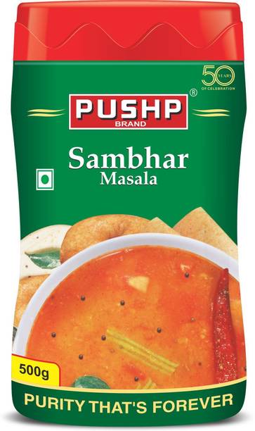 Pushp Brand Traditional Sambhar Masala Powder | South Indian Spice Mix for Idli, Dosa, Rice