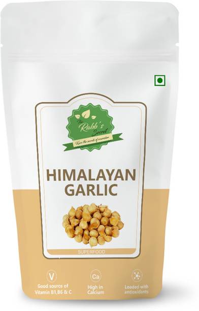 The Rabb's secret Himalayan Garlic/ Kashmiri Lehsun/ Himalayan Single Clove Garlic or Snow