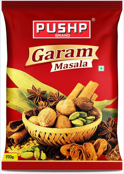 Pushp Brand Garam Masala 200g Pouch | Premium Aromatic Spice Blend Rich Taste | Pack of 1