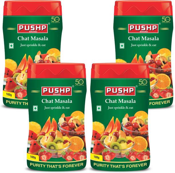 Pushp Brand Chat Masala Sprinkler | Tangy & Spicy Seasoning for Salads, Fruits & Snacks