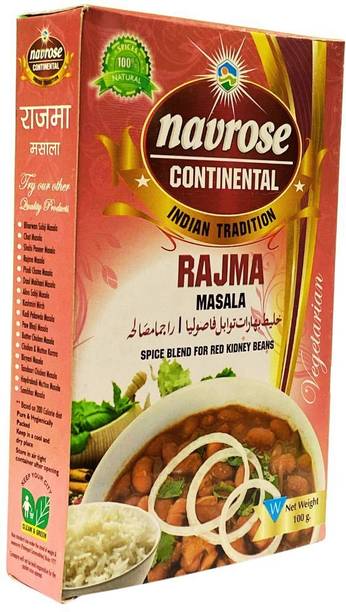NAVROSE CONTINENTAL RAJMA MASALA 100 GM PACK NAVROSE