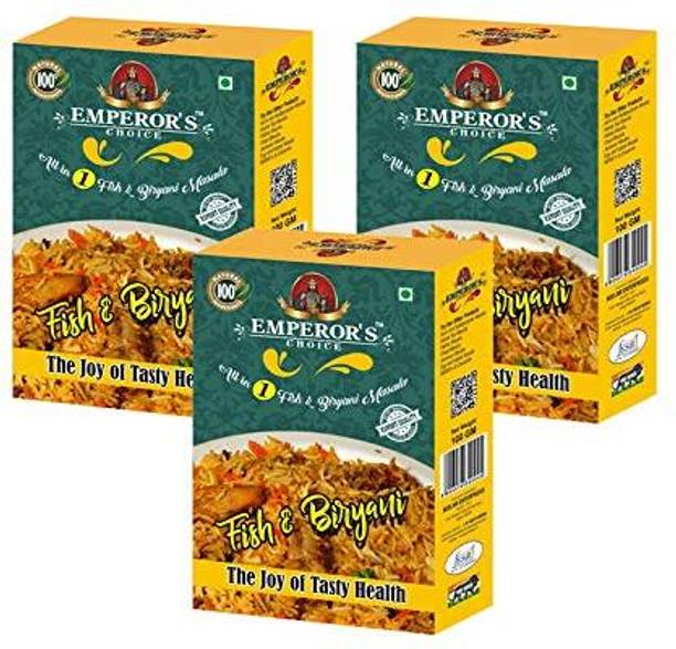 EMPEROR'S CHOICE Fish & Biryani Masala | Chicken Mutton Biryani | Pack of 3