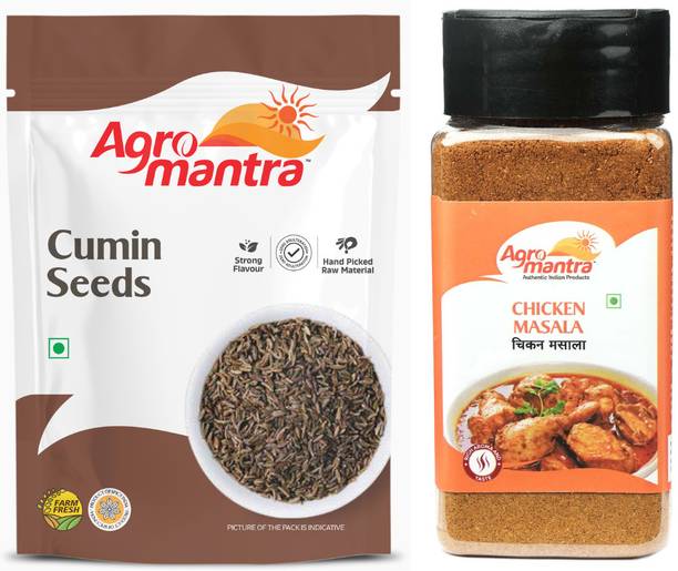 Agro Mantra Combo of Chicken Masala 100gm & CuminSeeds 100gm