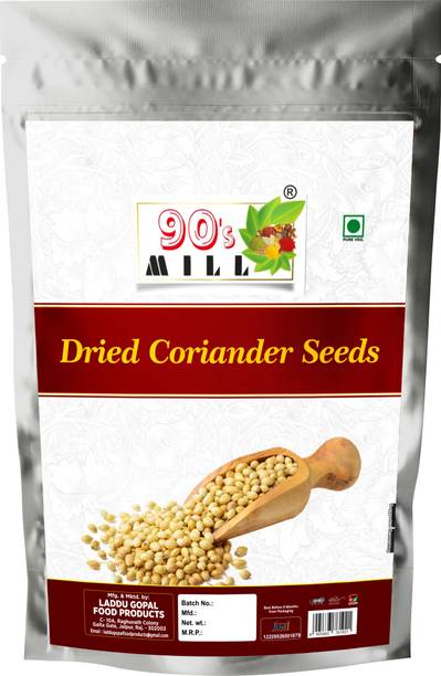 90's MILL Organic Coriander Seeds|Sabut Dhania|Whole Coriander/Dhaniya Seeds