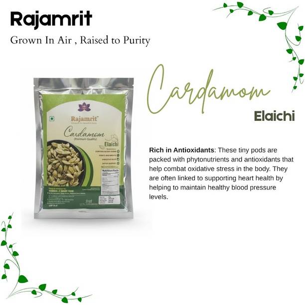 Rajamrit Green Cardamom (Whole), Big Bold Pods 8mm