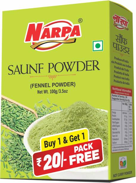 Narpa Saunf powder 100gm Rs.20 Pack FREE