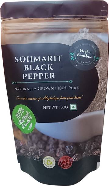 Megha Mountain Organics Black Pepper Powder (Bold & Aromatic) - From Meghalaya, Pure and Natural