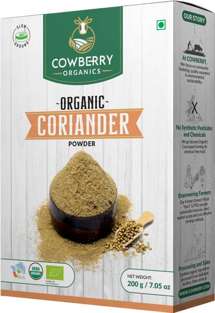 COWBERRY Coriander Powder 100% Certified Organic Mineral Rich Lab-Tested 252+ Chemicals