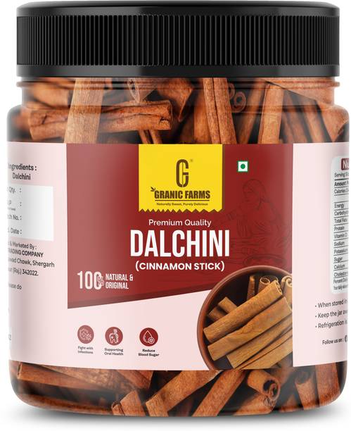 ग्रानिक फार्म्स Ceylon Cinnamon Sticks Dalchini |Strong Flavour & Aroma | Whole Spices Dalchini