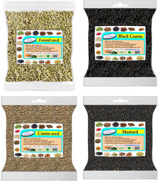 EDS Fennel, Black cumin, Cumin seed, Mustard-1 Kg-