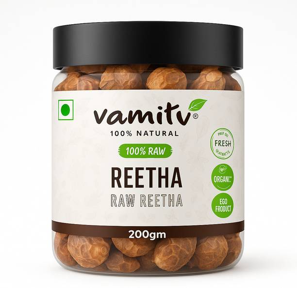 vamitv Reetha Whole | Soap Nuts | Dried Sabut Reetha for Hair & Skin | 100% Natural