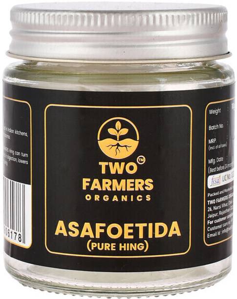 टू फार्मर्स ऑर्गेनिक्स Extra Strong Hathras Pure Hing Whole & Raw Asafoetida